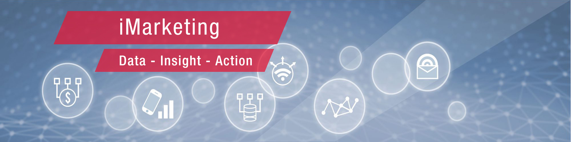 iMarketing: Data - Insight - Action. Services page banner image